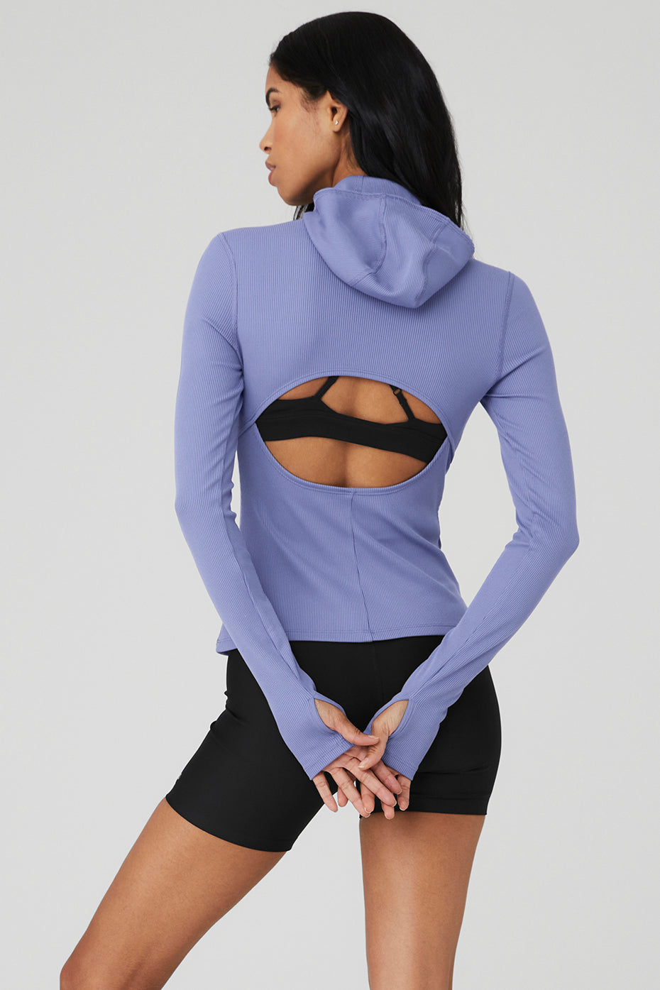Alosoft Ribbed Frontrunner Long Sleeve - Infinity Blue